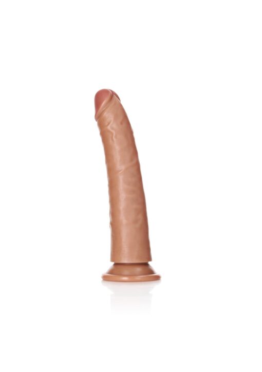 Slim realistic dildo with suction cup - 7"/ 18 cm - obrazek 3