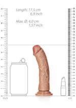 Curved realistic dildo with suction cup - 6"/ 15,5 cm - obrazek 7