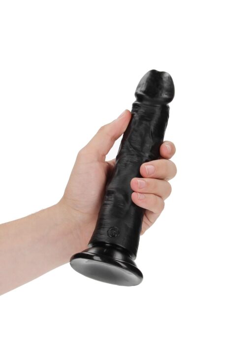 Curved realistic dildo with suction cup - 8"/ 20,5 cm - obrazek 5
