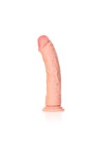 Curved realistic dildo with suction cup - 9"/ 23 cm - obrazek 3