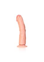 Curved realistic dildo with suction cup - 10"/ 25,5 cm - obrazek 3