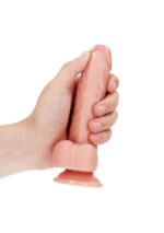 Curved realistic dildo  balls  suction cup - 6"/ 15,5 cm - obrazek 5