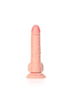 Curved realistic dildo  balls  suction cup - 7"/ 18 cm - obrazek 2