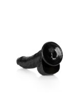 Curved realistic dildo  balls  suction cup - 8"/ 20,5 cm - obrazek 6