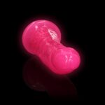 Slim realistic dildo with suction cup - glow in the dark - 6' / 15,5 cm - obrazek 7