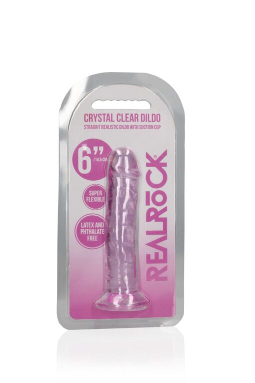 Straight realistic dildo with suction cup - 6' / 14,5 - obrazek 2