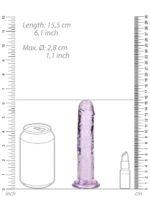 Straight realistic dildo with suction cup - 6' / 14,5 - obrazek 3