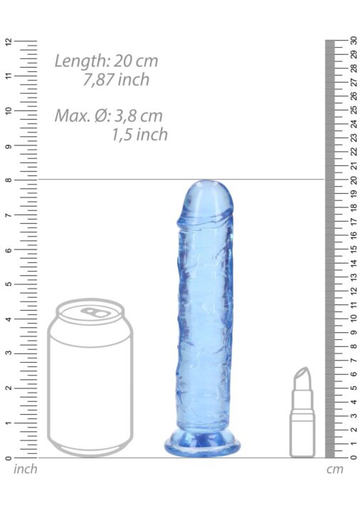Straight realistic dildo with suction cup - 7' / 18 - obrazek 2
