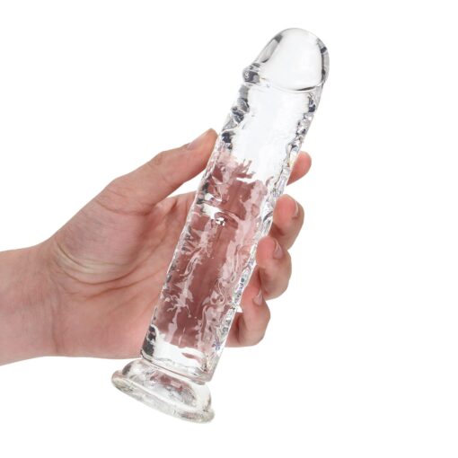 Straight realistic dildo with suction cup - 7' / 18 - obrazek 3