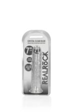 Straight realistic dildo with suction cup - 7' / 18 - obrazek 4