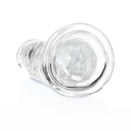 Straight realistic dildo with suction cup - 7' / 18 - obrazek 5