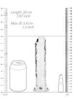 Straight realistic dildo with suction cup - 7' / 18 - obrazek 6