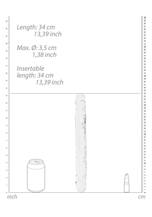 Realistic double dong - 13' / 34 cm - obrazek 5