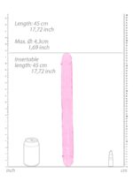 Realistic double dong - 18' / 45 cm - obrazek 5