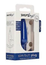 Slim butt plug - blue - obrazek 2