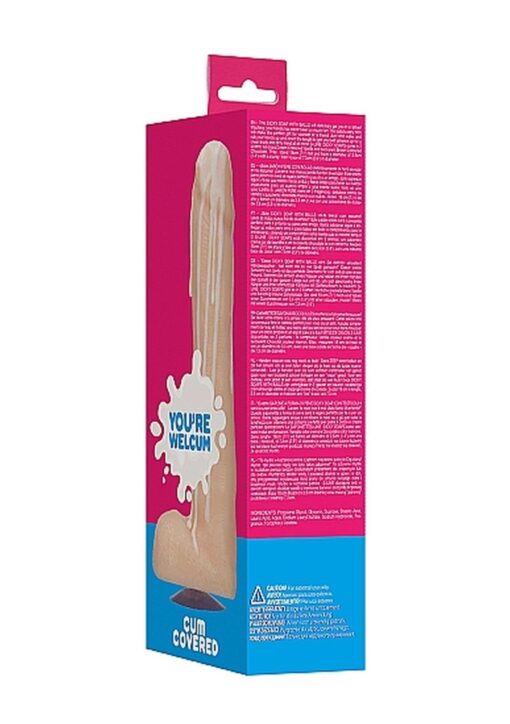 Mydło- dicky soap with balls - cum covered - flesh - obrazek 3