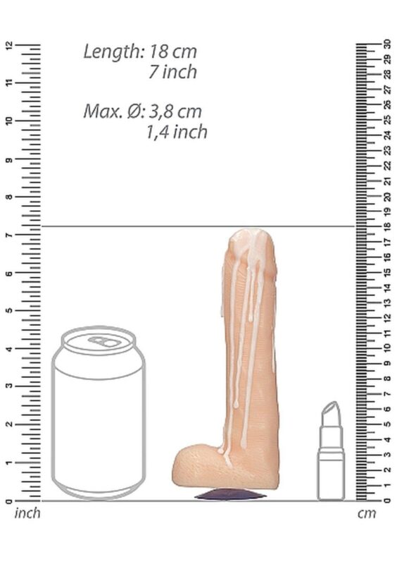 Mydło- dicky soap with balls - cum covered - flesh - obrazek 4