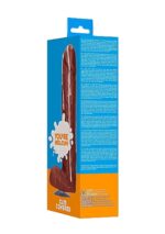 Mydło- dicky soap with balls - cum covered - brown - obrazek 3