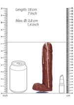 Mydło- dicky soap with balls - cum covered - brown - obrazek 4