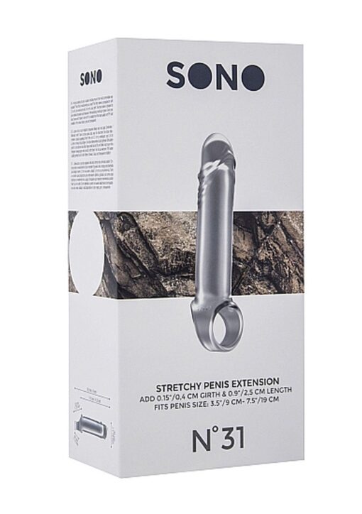 No.31 - stretchy penis extension - translucent - obrazek 3