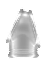 No.48 - cockring with ball strap - translucent - obrazek 2