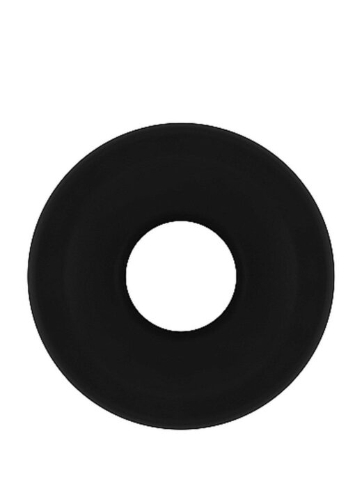 No.49 - small hollow tunnel butt plug - 3 inch - black - obrazek 2