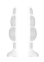 No.51 - large hollow tunnel butt plug - 5 inch - translucent - obrazek 2