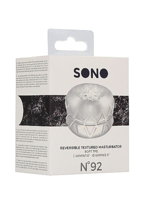 N0. 92 - reversible masturbator and bumper - transparent - obrazek 2
