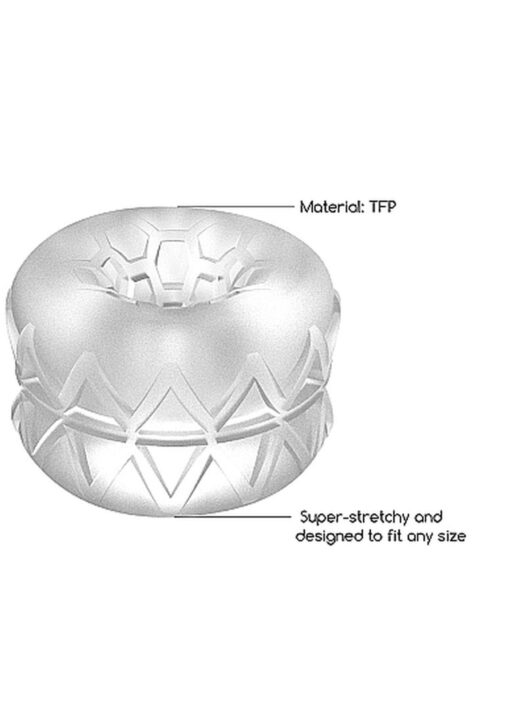 N0. 92 - reversible masturbator and bumper - transparent - obrazek 5