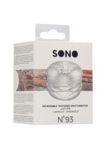 N0. 93 - reversible masturbator and bumper - transparent - obrazek 2