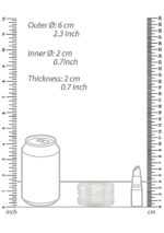 N0. 93 - reversible masturbator and bumper - transparent - obrazek 3