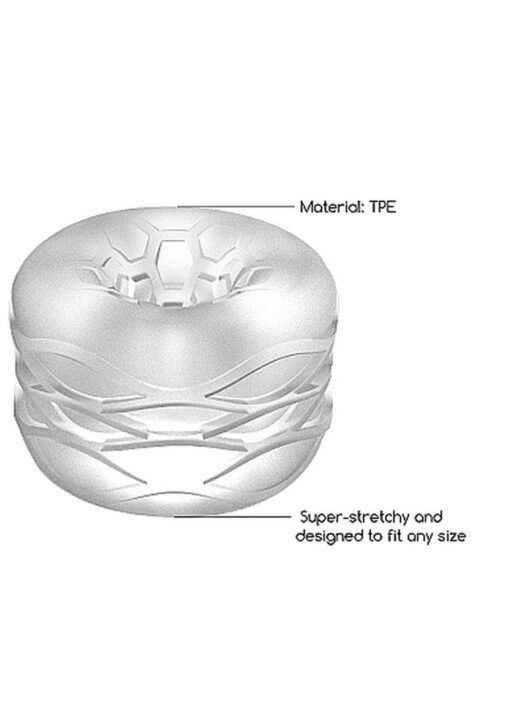 N0. 93 - reversible masturbator and bumper - transparent - obrazek 4