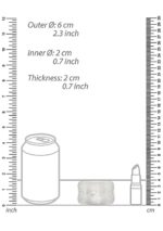 N0. 94 - reversible masturbator and bumper - transparent - obrazek 4