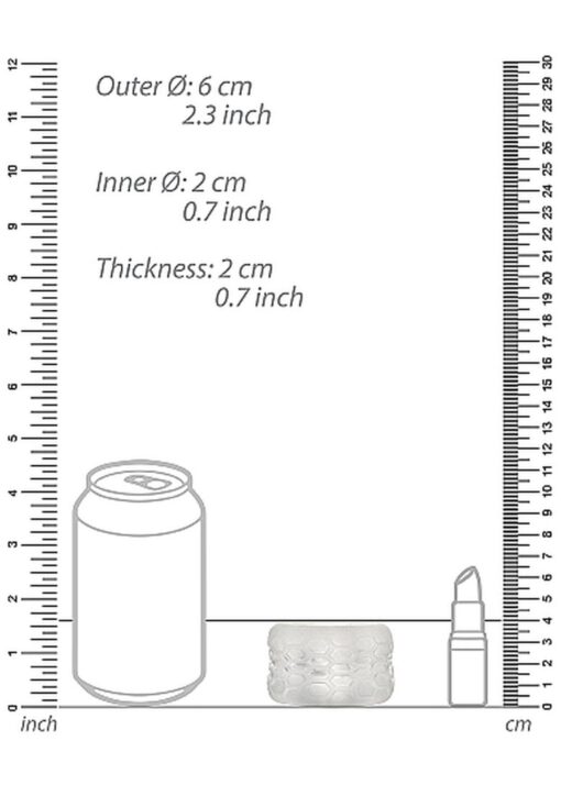 N0. 94 - reversible masturbator and bumper - transparent - obrazek 4