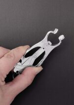 2 squeezer teaser clover nipple clamps w ring - obrazek 2