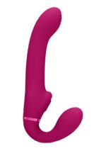 Ai - dual vibrating & air wave tickler strapless strapon - obrazek 3