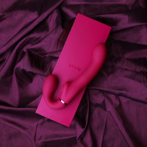Ai - dual vibrating & air wave tickler strapless strapon - obrazek 7