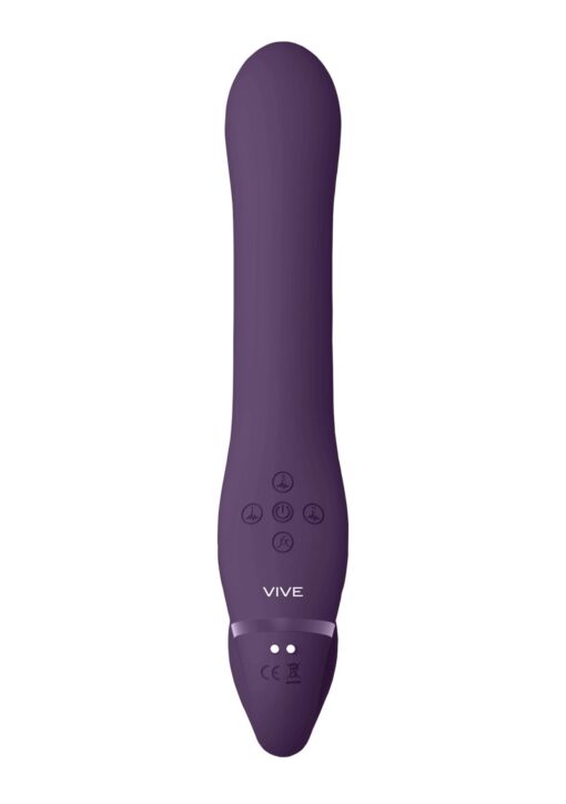 Ai - dual vibrating & air wave tickler strapless strapon - obrazek 4