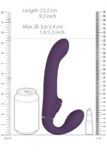 Ai - dual vibrating & air wave tickler strapless strapon - obrazek 7