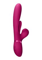 Kura - thrusting g-spot vibrator with flapping tongue and pulse wave stimulator - obrazek 3