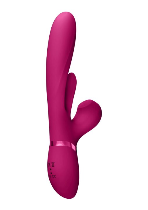 Kura - thrusting g-spot vibrator with flapping tongue and pulse wave stimulator - obrazek 3