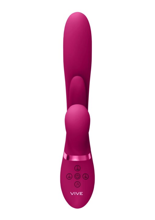 Kura - thrusting g-spot vibrator with flapping tongue and pulse wave stimulator - obrazek 6