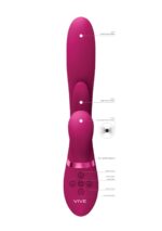 Kura - thrusting g-spot vibrator with flapping tongue and pulse wave stimulator - obrazek 7