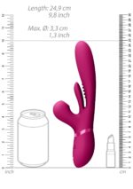 Kura - thrusting g-spot vibrator with flapping tongue and pulse wave stimulator - obrazek 8