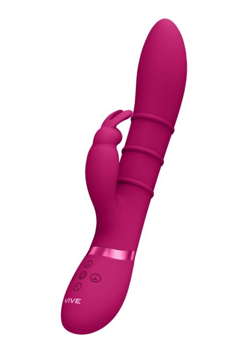 Stimulating rings, vibrating g-spot rabbit - pink - obrazek 4