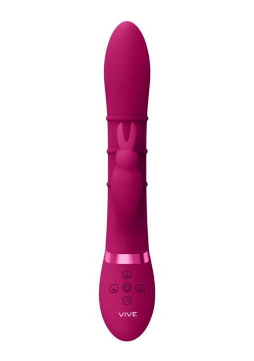 Stimulating rings, vibrating g-spot rabbit - pink - obrazek 5