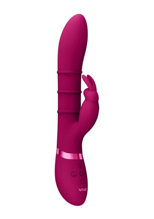 Stimulating rings, vibrating g-spot rabbit - pink - obrazek 6