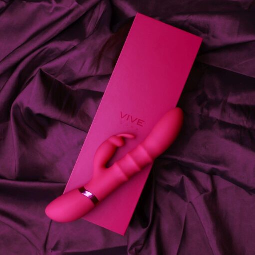Stimulating rings, vibrating g-spot rabbit - pink - obrazek 10
