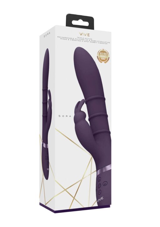 Sora - up & down stimulating rings, vibrating g-spot rabbit - obrazek 2