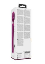 Vive - kiku - rechargeable double ended wand with innovative g-spot flapping stimulator - pink - obrazek 4